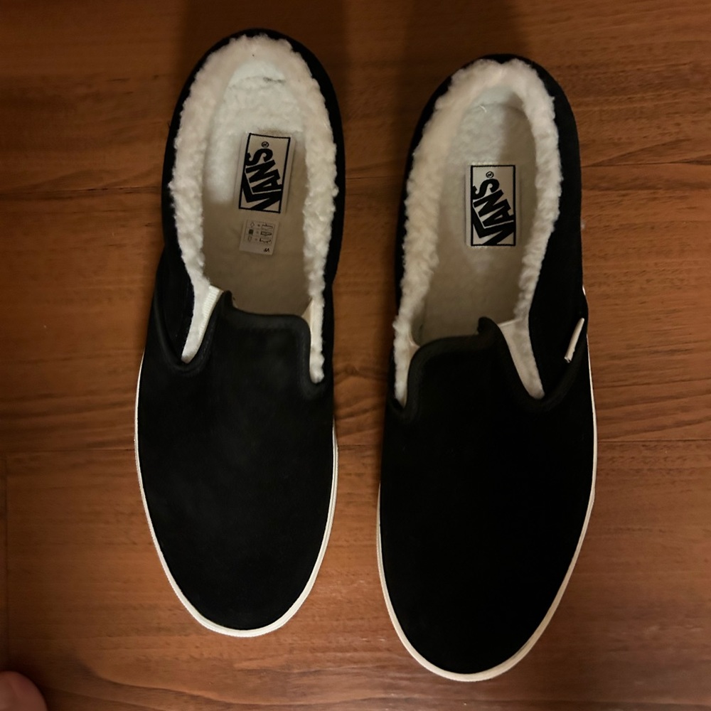 faux fur lined vans